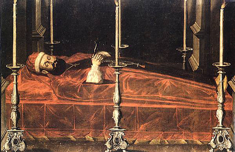 Krzysztof Opalinski dead on Catafalque ca. 1655 by Unknown Polish Artist Bernardine Church Sierakow